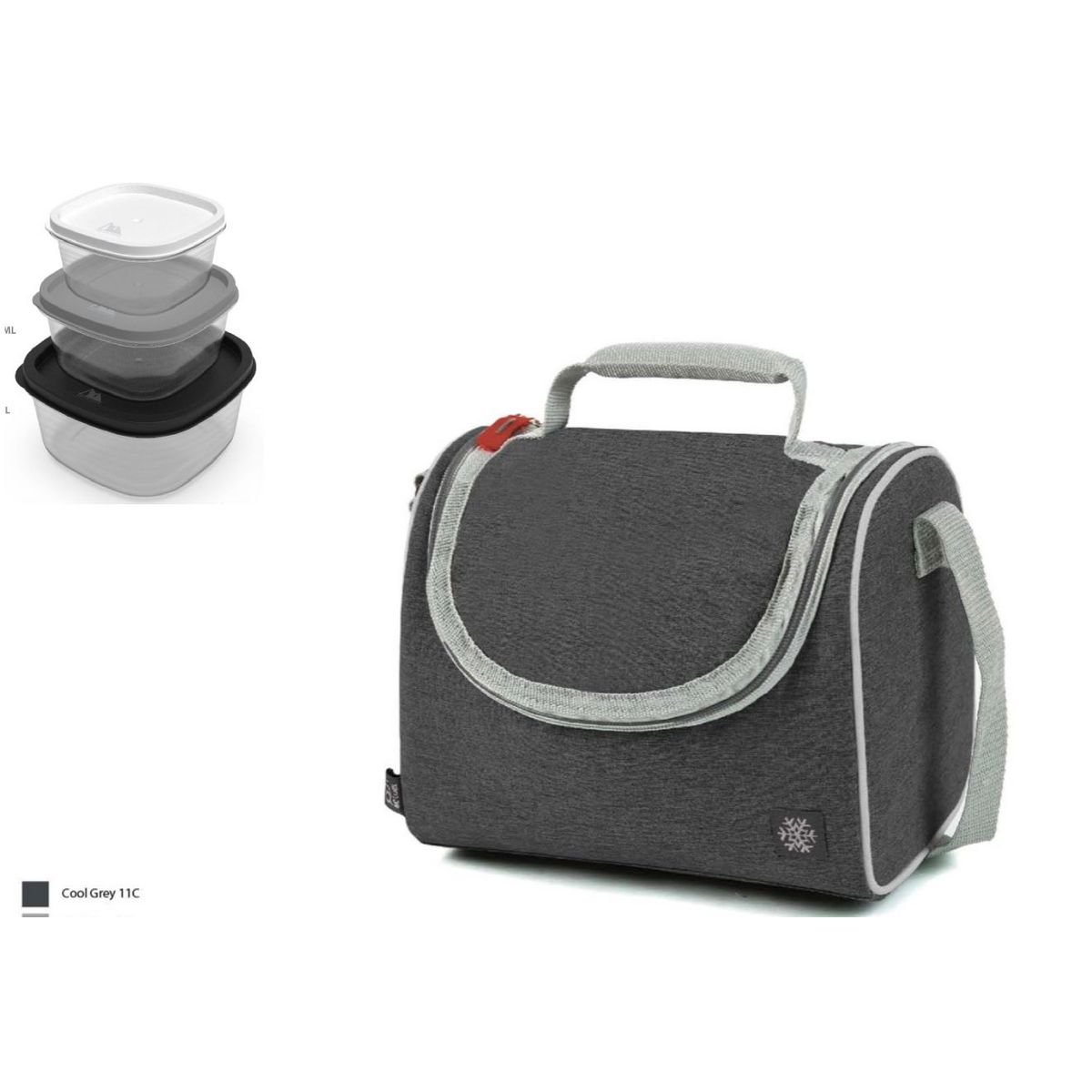 ACTUEL Sac repas + 3 boites en plastique