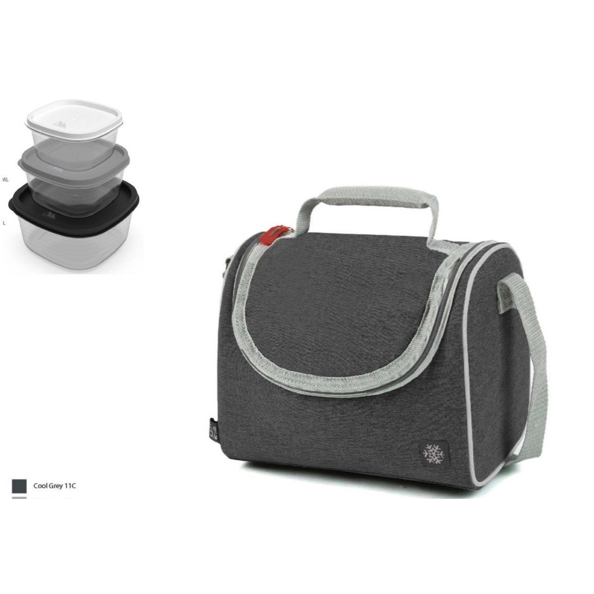 ACTUEL Sac repas + 3 boites en plastique