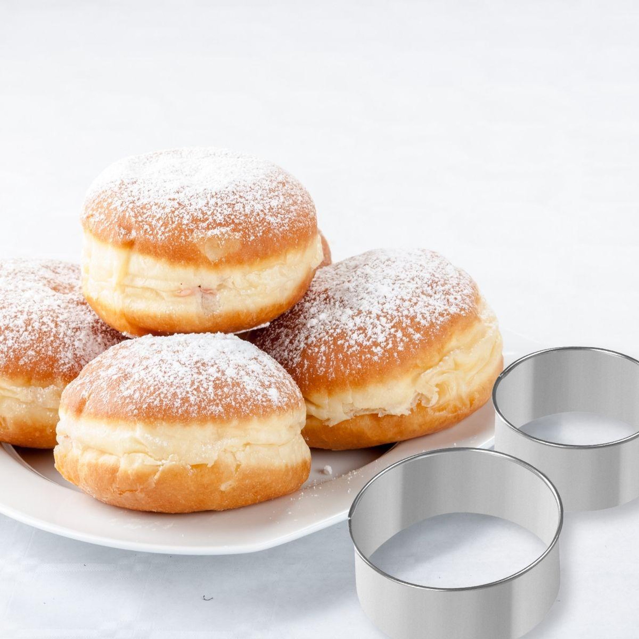 Voir la diapositive 2 : ZENKER Lot de 2 emporte-pièces ronds pour beignets en inox zenker emporte-pièces