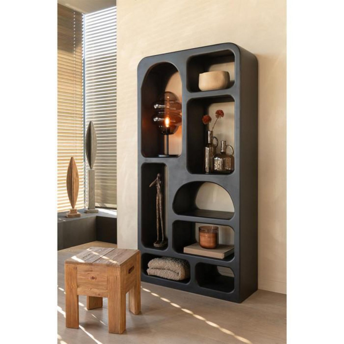 Paris Prix Coupelle Déco en Métal  Goa  24cm Beige