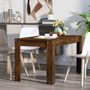 Voir la diapositive 5 : VIDAXL Table a manger chene fume 140x74,5x76 cm bois d'ingenierie
