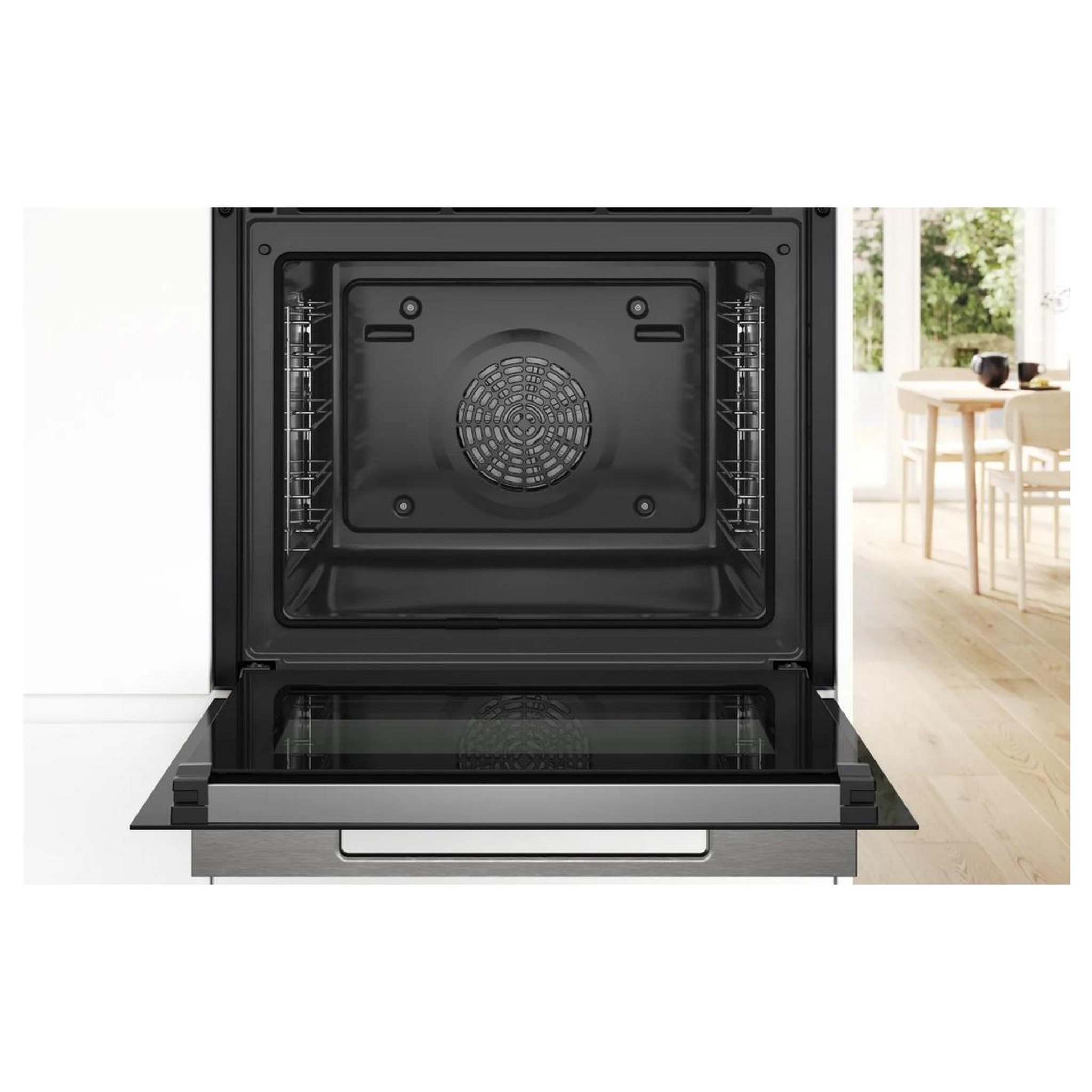 Voir la diapositive 3 : BOSCH Four intégrable combi vapeur 71l 60cm a+ pyrolyse noir - hrg7764b1