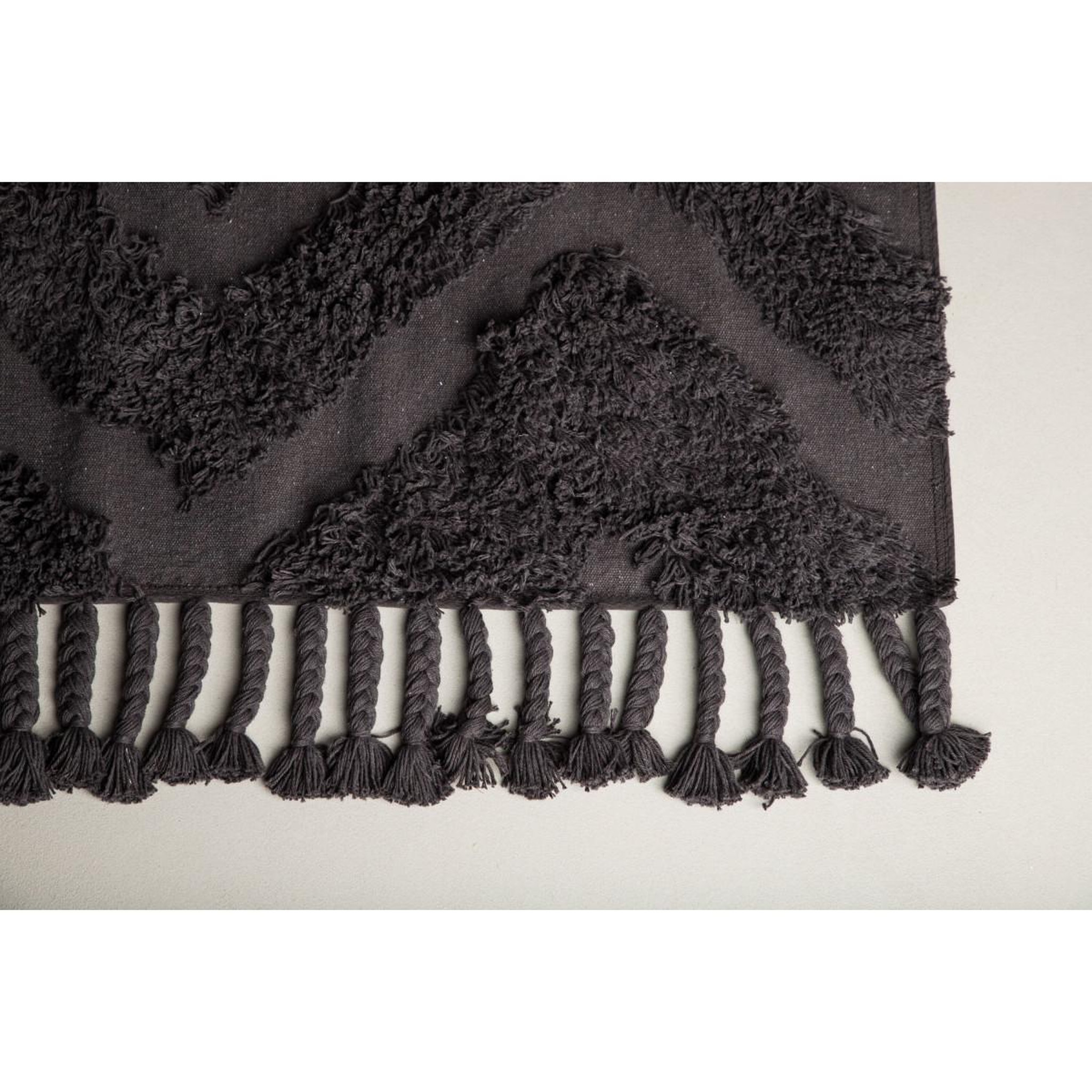 Voir la diapositive 5 : Paris Prix Tapis déco tufté  hilma  250x350cm gris foncé