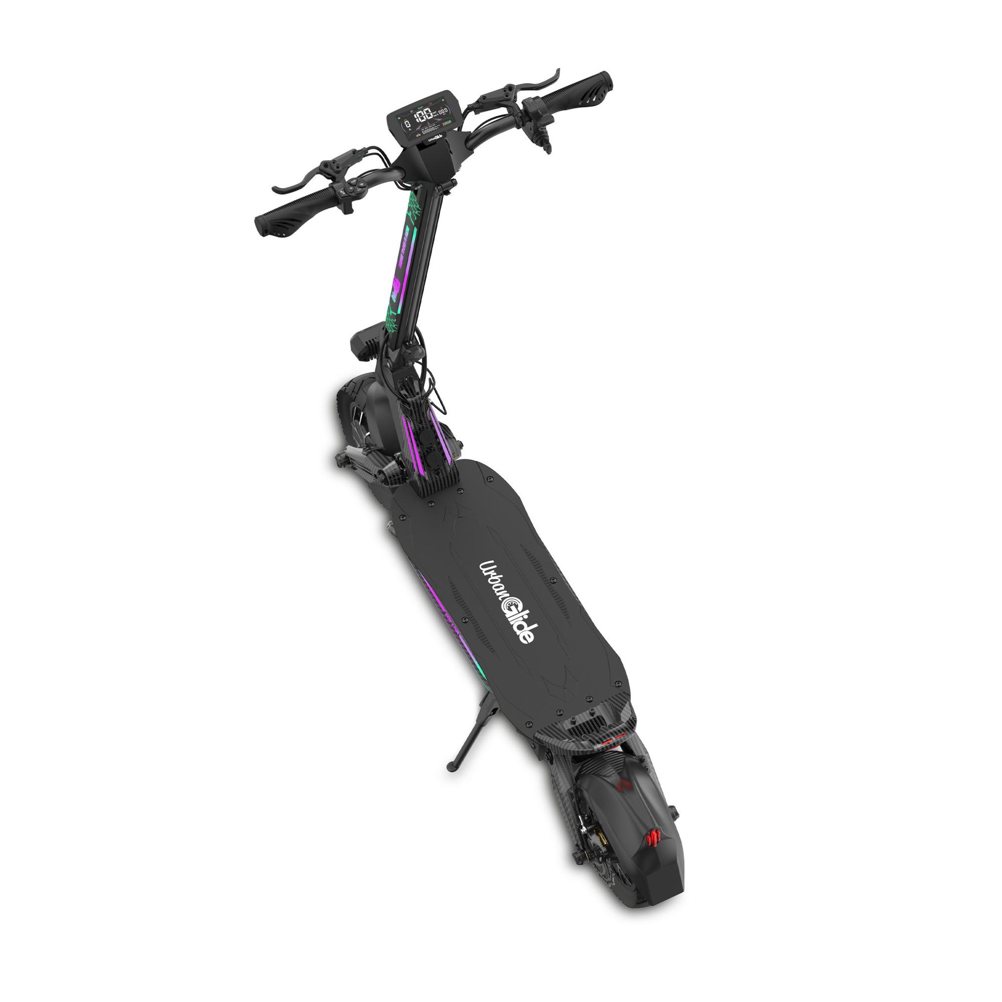 Voir la diapositive 5 : URBANGLIDE Trottinette électrique adulte urbanglide eon x air – autonomie 100km – batterie 52v/20ah – pneus 11  tubeless – poids 33,5kg