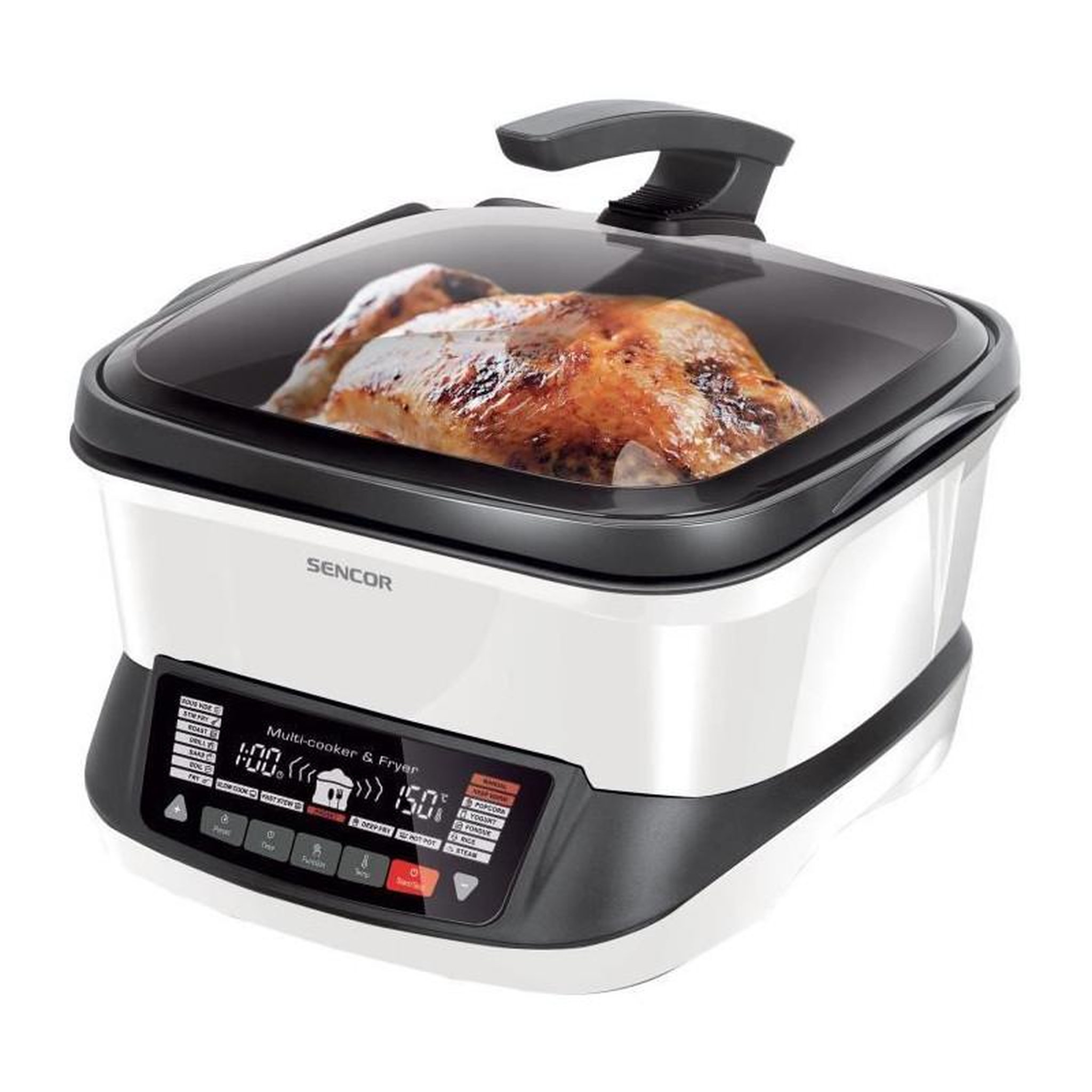 SENCO Friteuse multifonctionnelle - SENCOR - SFR 9400WH - 1800 W - 4,8 L - Blanc