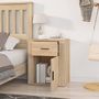 Voir la diapositive 3 : VIDAXL Table de chevet Chene sonoma 50x36x60 cm Bois d'ingenierie