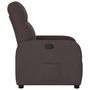 Voir la diapositive 4 : VIDAXL Fauteuil inclinable Marron fonce Tissu