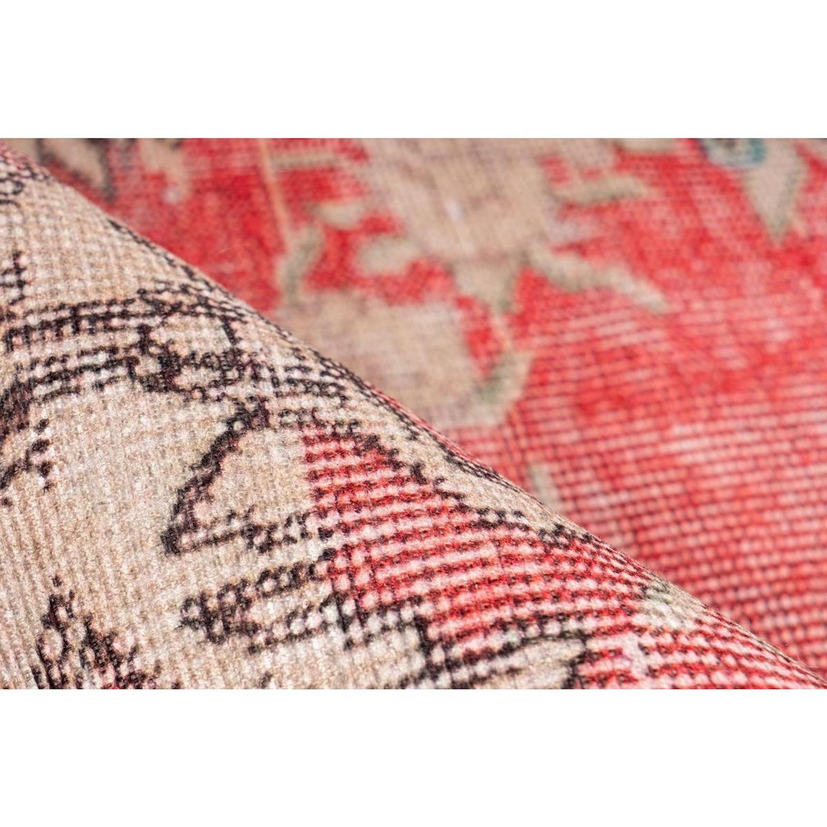 Paris Prix Tapis Imprimé Rétro Antique  Vintage  Rouge