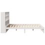 Voir la diapositive 5 : VIDAXL Lit bibliotheque sans matelas blanc 160x200 cm bois pin massif