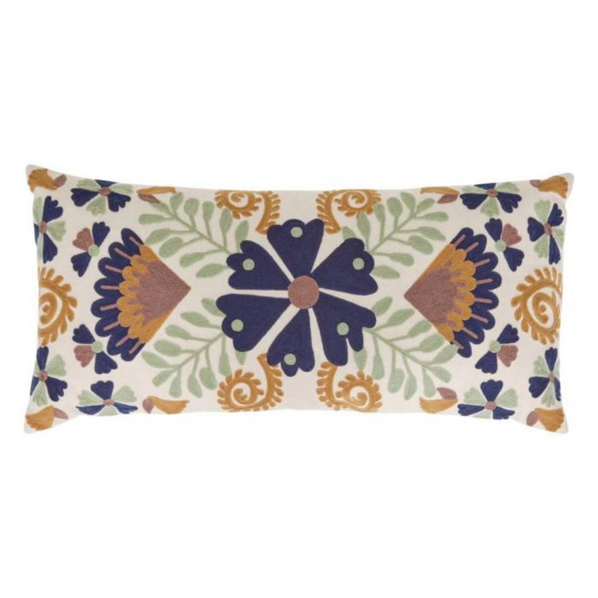 ATMOSPHERA Coussin Déco Brodé  Hary  35x75cm Multicolore