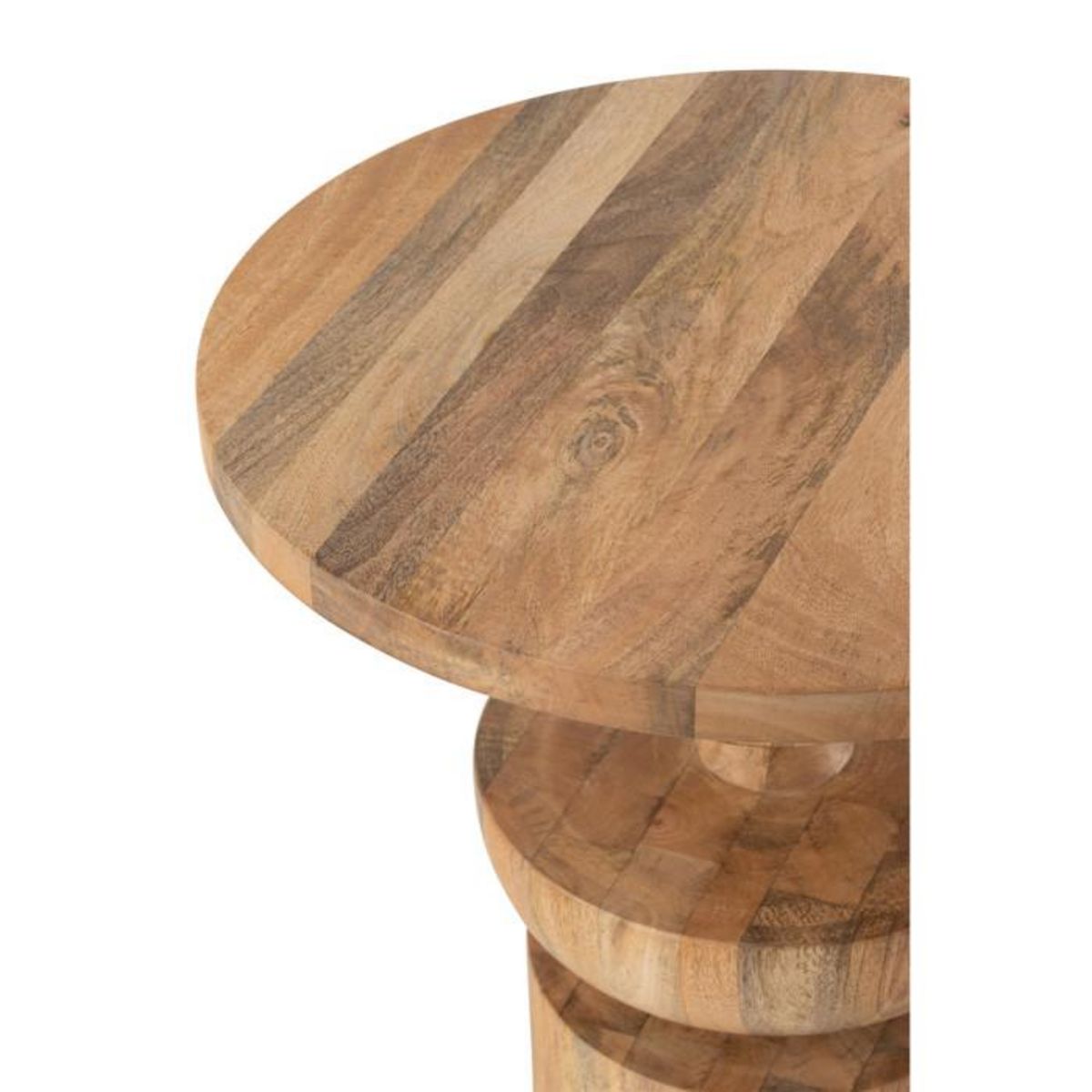 Paris Prix Table d'Appoint en Bois  Goa  48cm Naturel