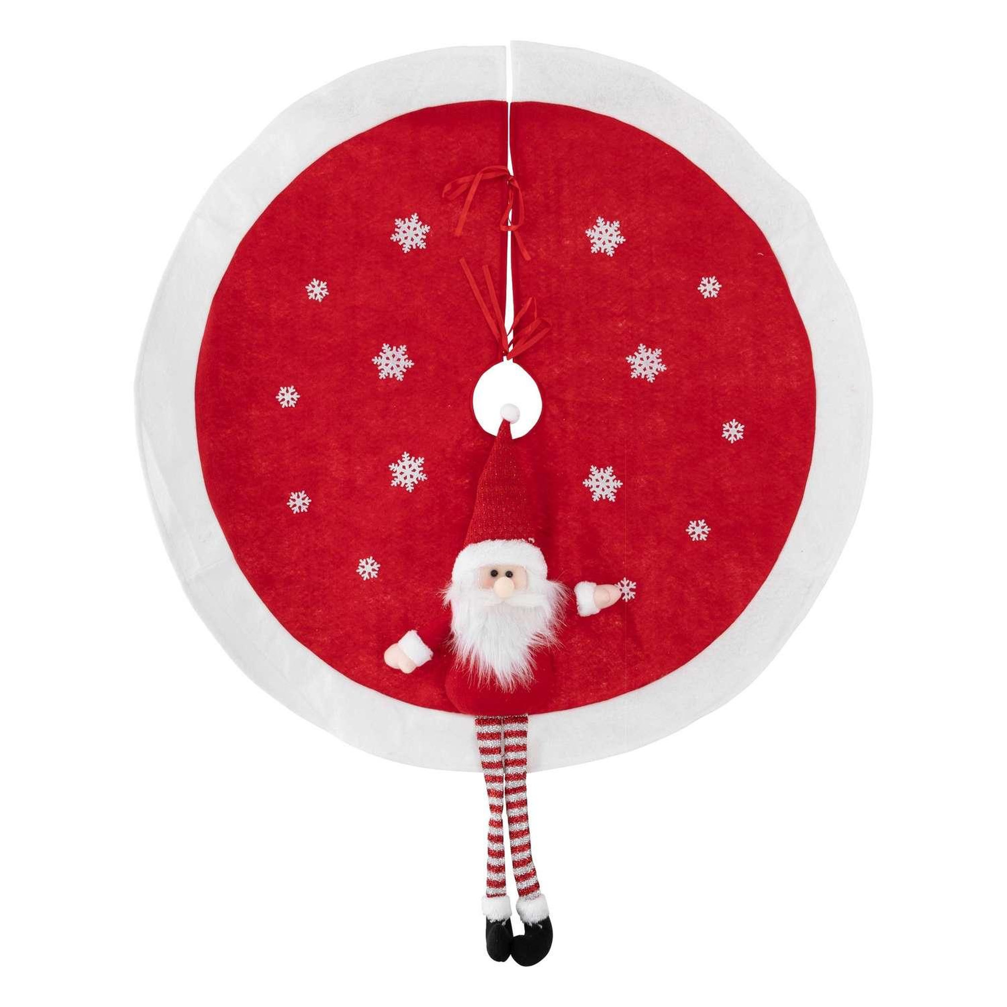 Voir la diapositive 1 : ATMOSPHERA Tapis pour sapin de Noël père Noël - Diam 90cm