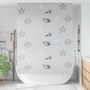 Voir la diapositive 2 : VIDAXL Store enrouleur de douche 160x240 cm largeur du tissu 156 cm