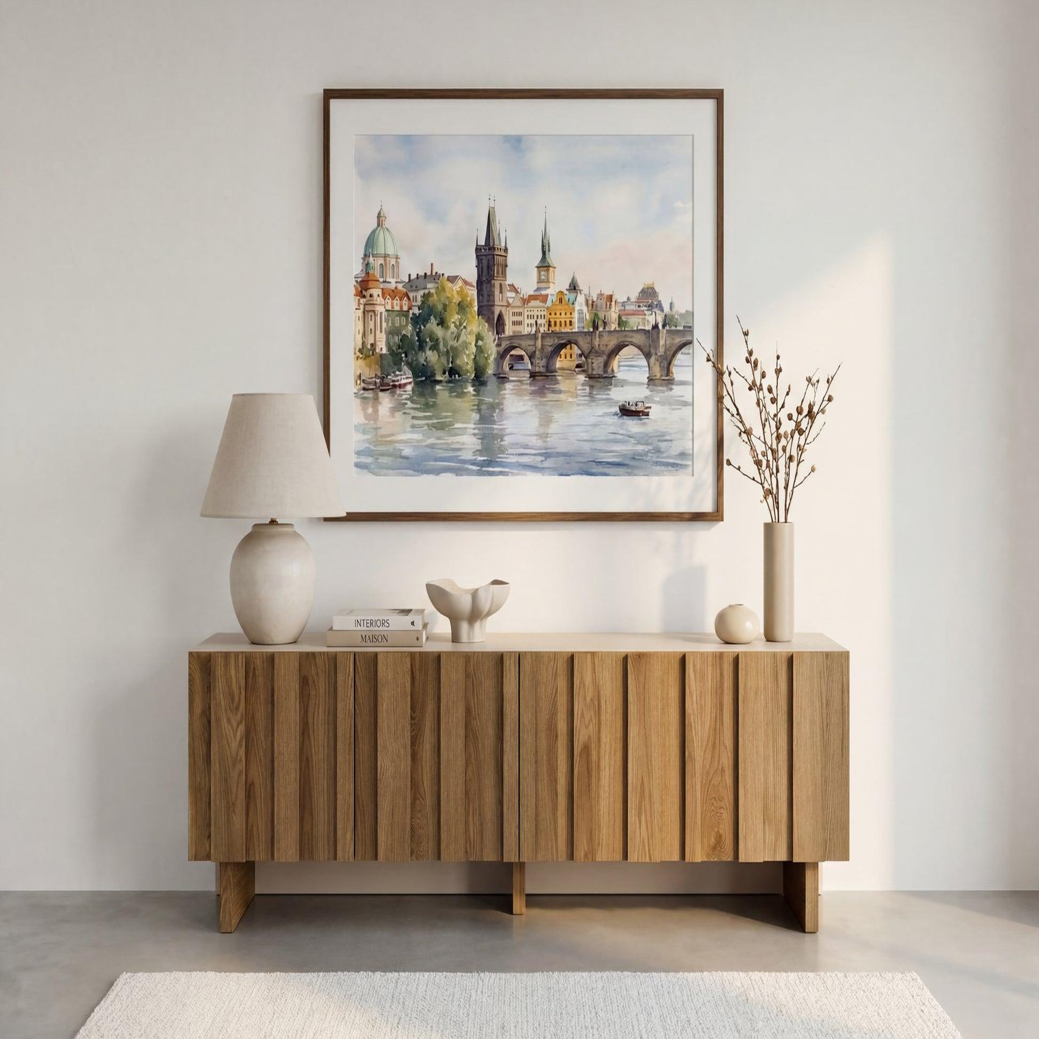 Voir la diapositive 2 : CASANOVA PARIS Perla - meuble tv 180cm en mdf chêne foncé