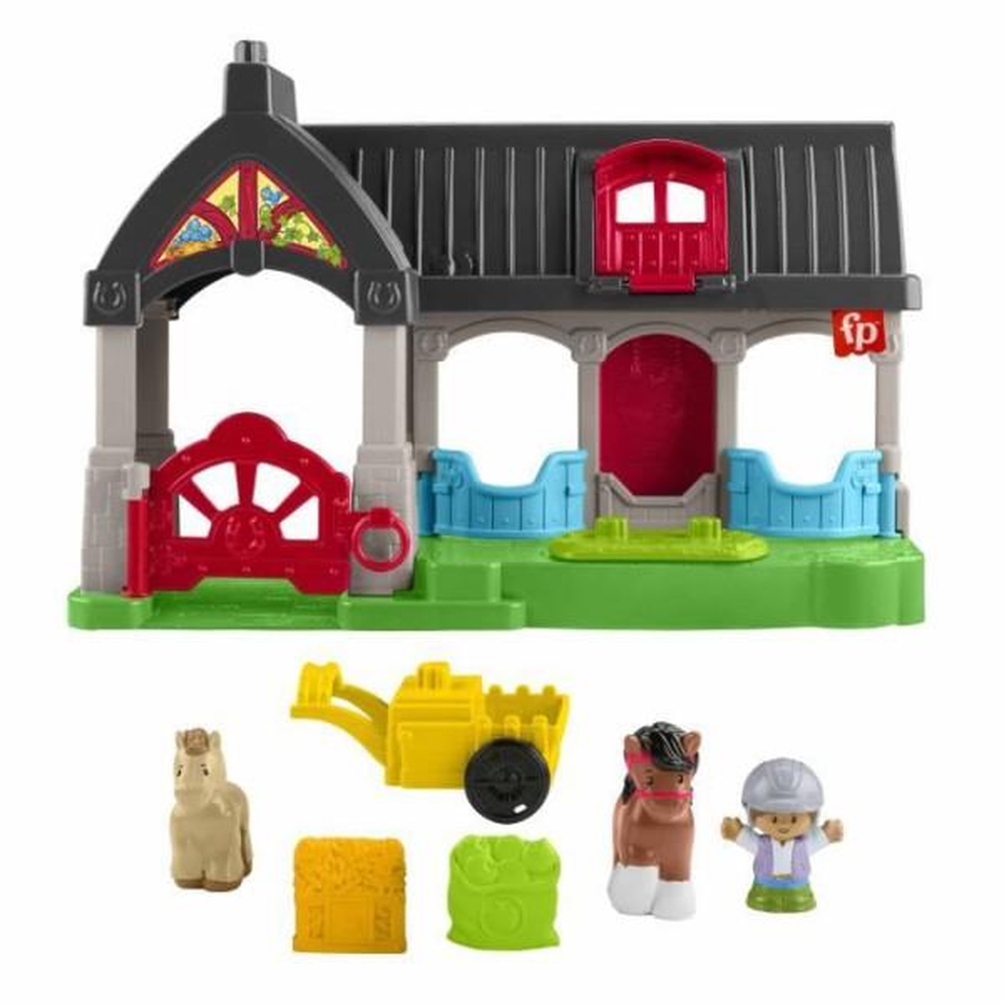 FISHER PRICE FISHER-PRICE Little People-L'écurie des Joyeux Chevaux avec 6 éléments - Fisher-Price - HWR84