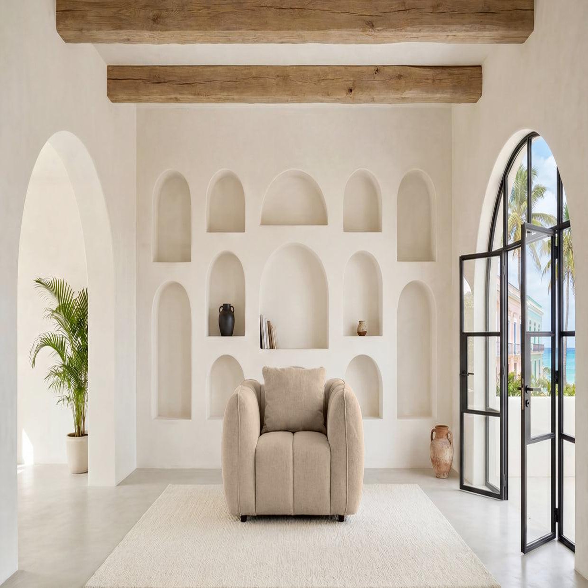 Voir la diapositive 3 : CASANOVA PARIS HAVANA - Fauteuil tissu lisse