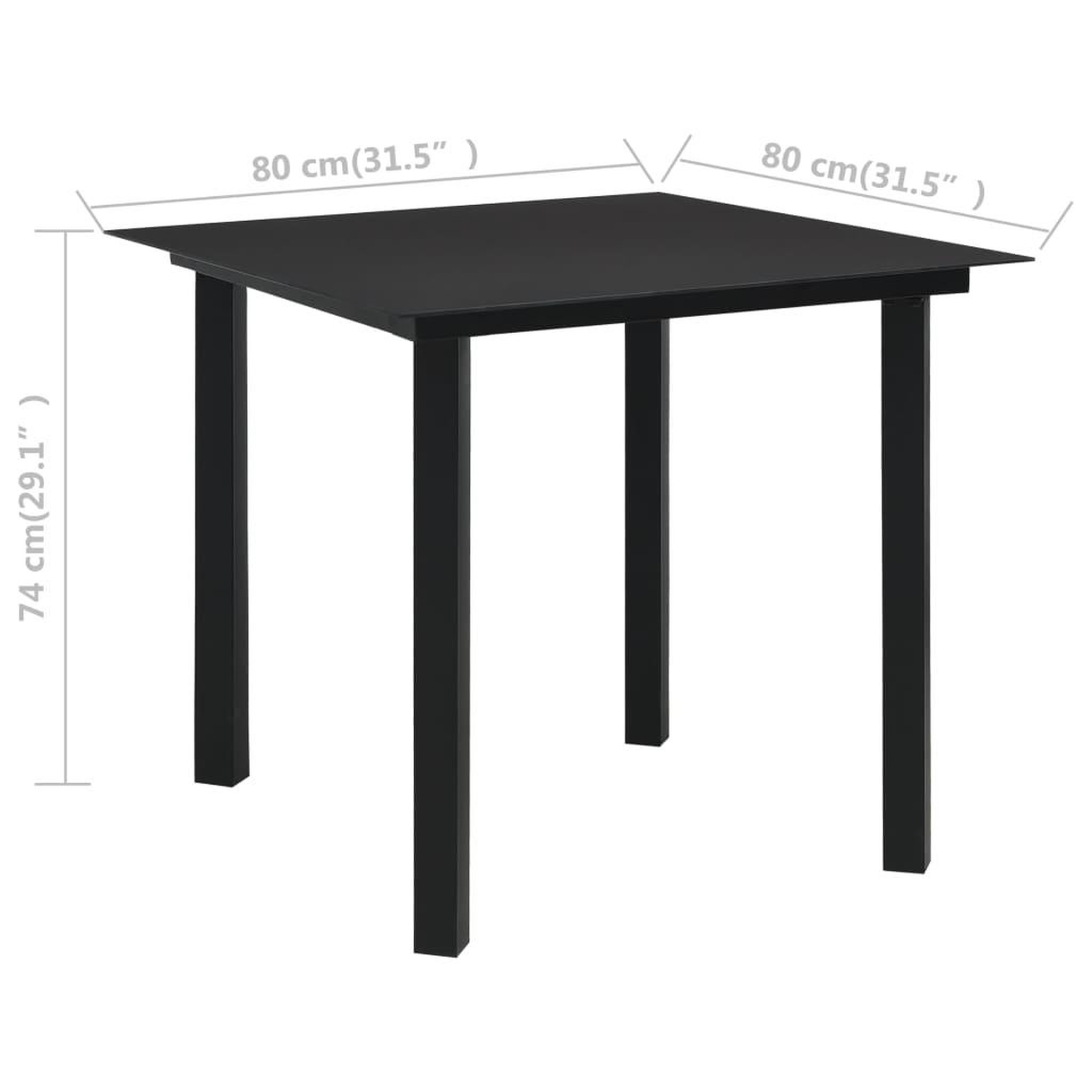 Voir la diapositive 6 : VIDAXL Ensemble a manger d'exterieur 3 pcs Rotin PVC Noir