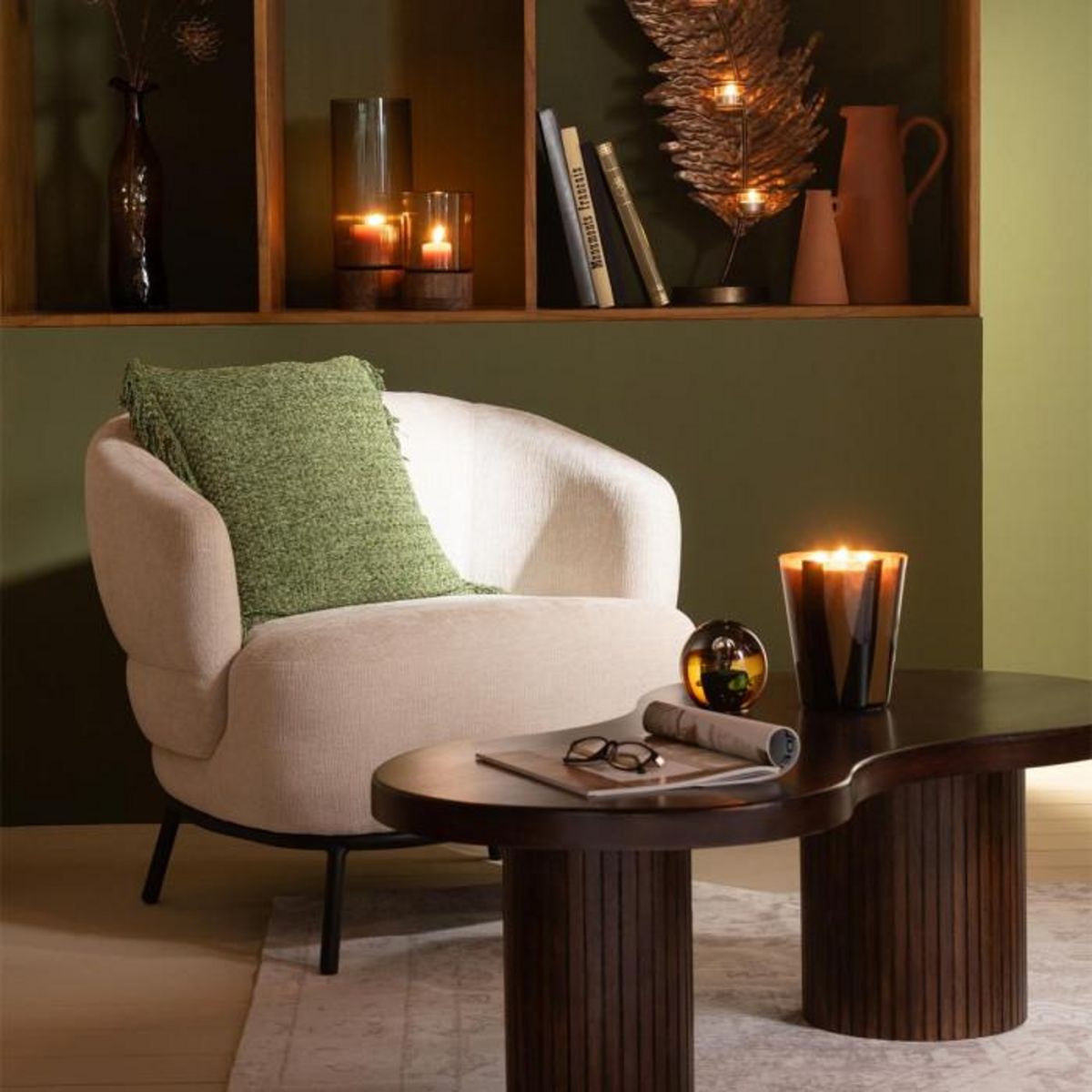 Paris Prix Bougie Parfumée  Noa  20cm Green Fig