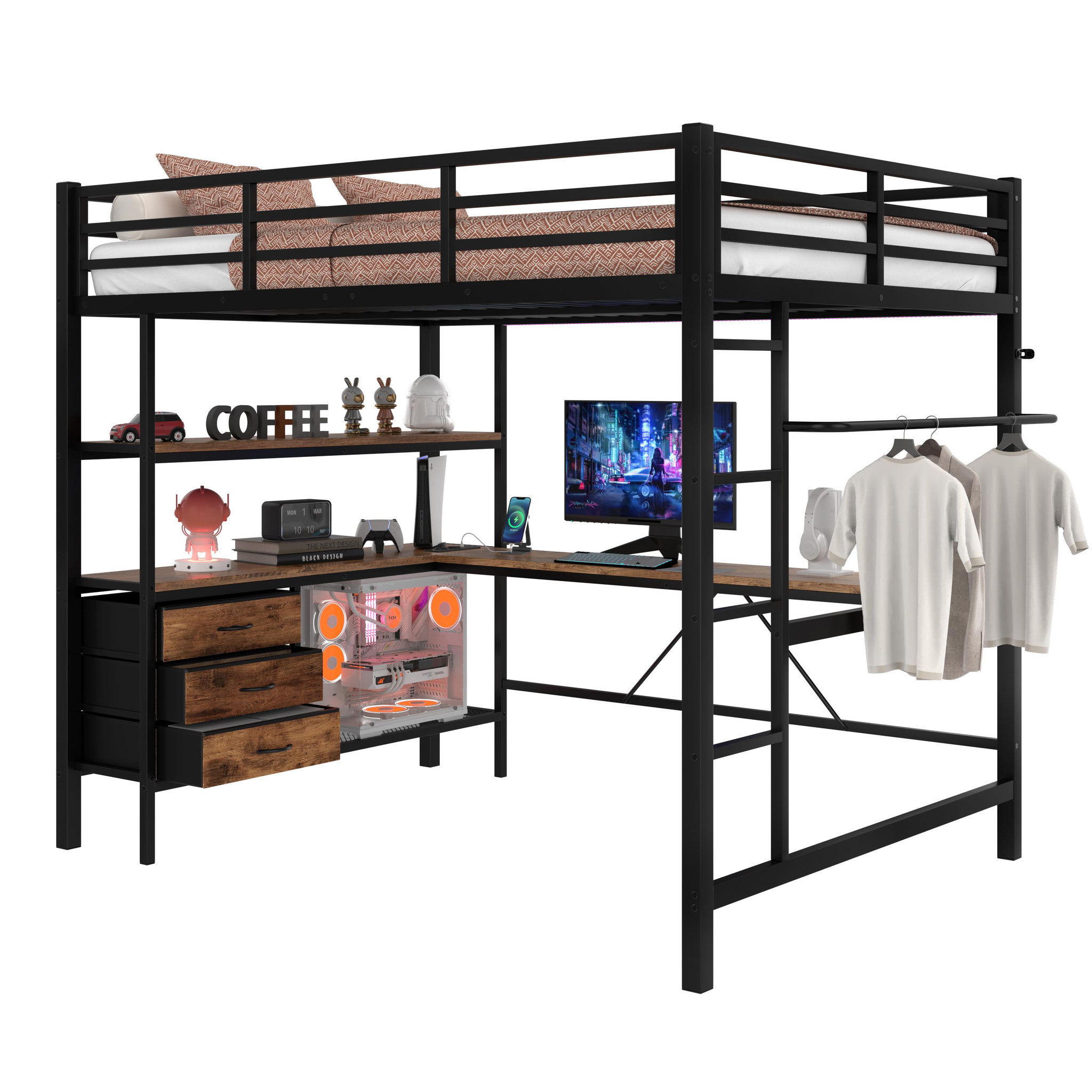 Voir la diapositive 1 : MERAX Lit mezzanine