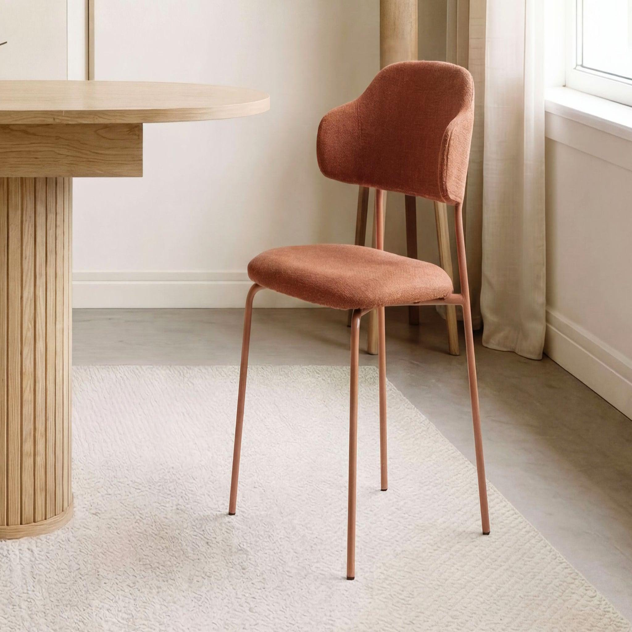 Voir la diapositive 2 : CASANOVA PARIS KAYLA - Lot de 4 chaises pieds en métal