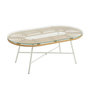 Voir la diapositive 1 : Paris Prix Table Basse de Jardin  Celeste  90cm Naturel & Blanc
