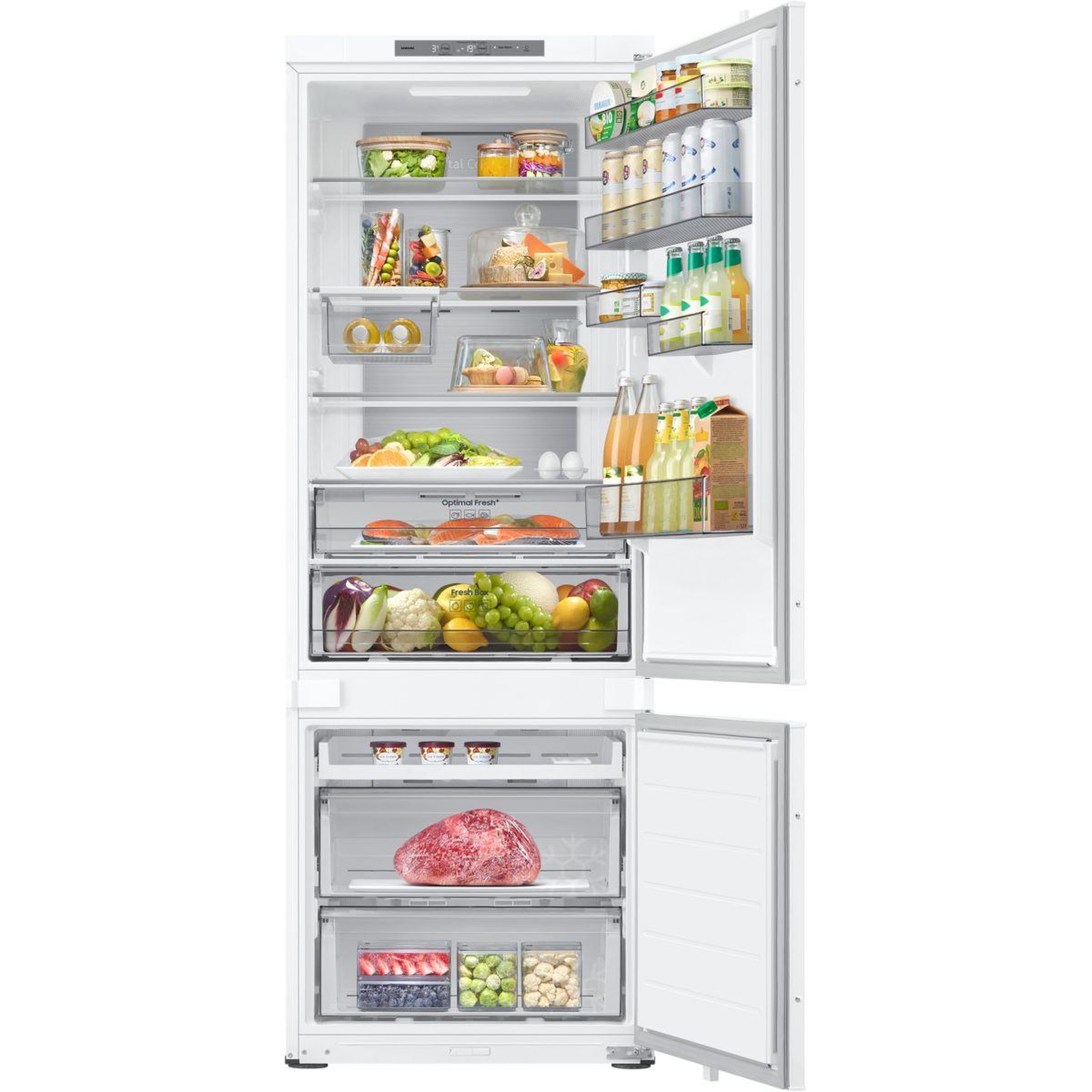 Voir la diapositive 2 : Samsung Réfrigérateur combiné brb38g705eww