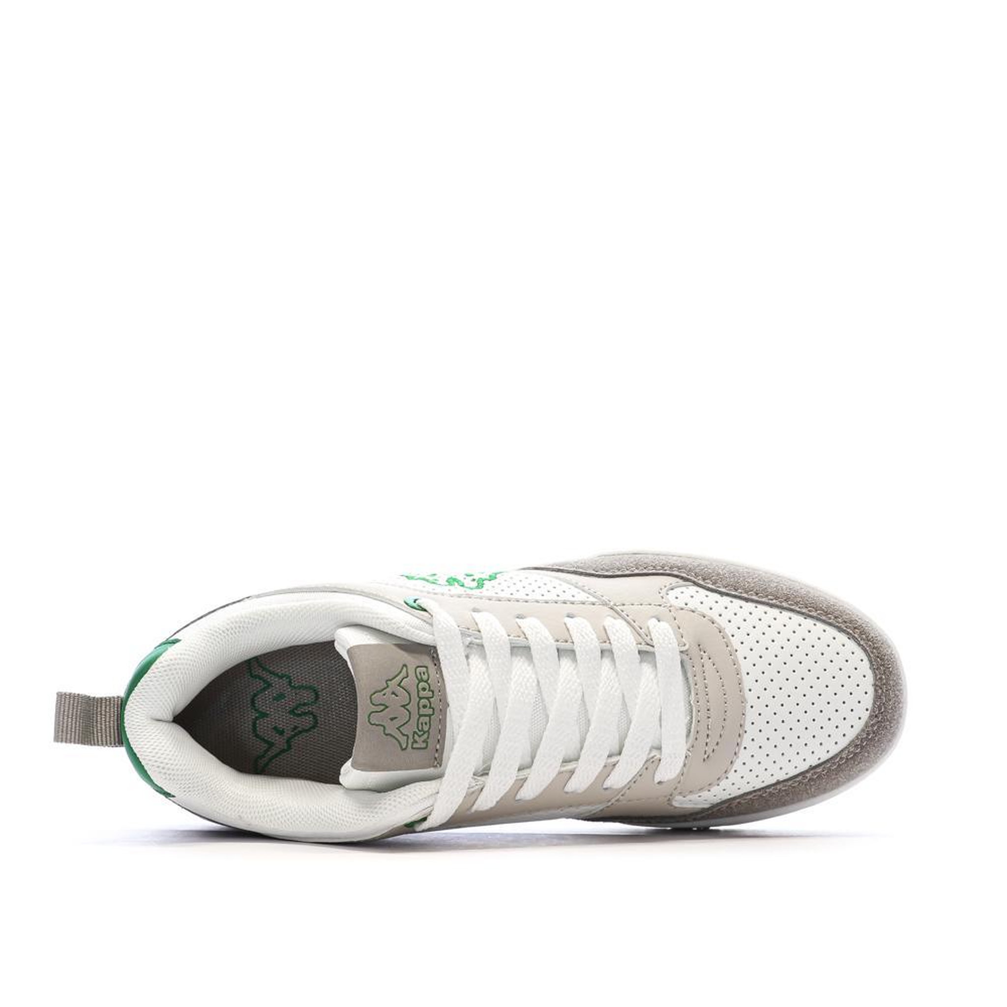 Voir la diapositive 4 : KAPPA Baskets Blanc/Vert Garçon Kappa Logo Manis