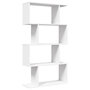 Voir la diapositive 2 : VIDAXL Etagere separatrice de piece a 4 niveaux blanc bois ingenierie
