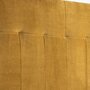 MARCKONFORT Tête de lit tapissée Napoles 140x100 cm Moutarde, Velours, Pieds en Bois