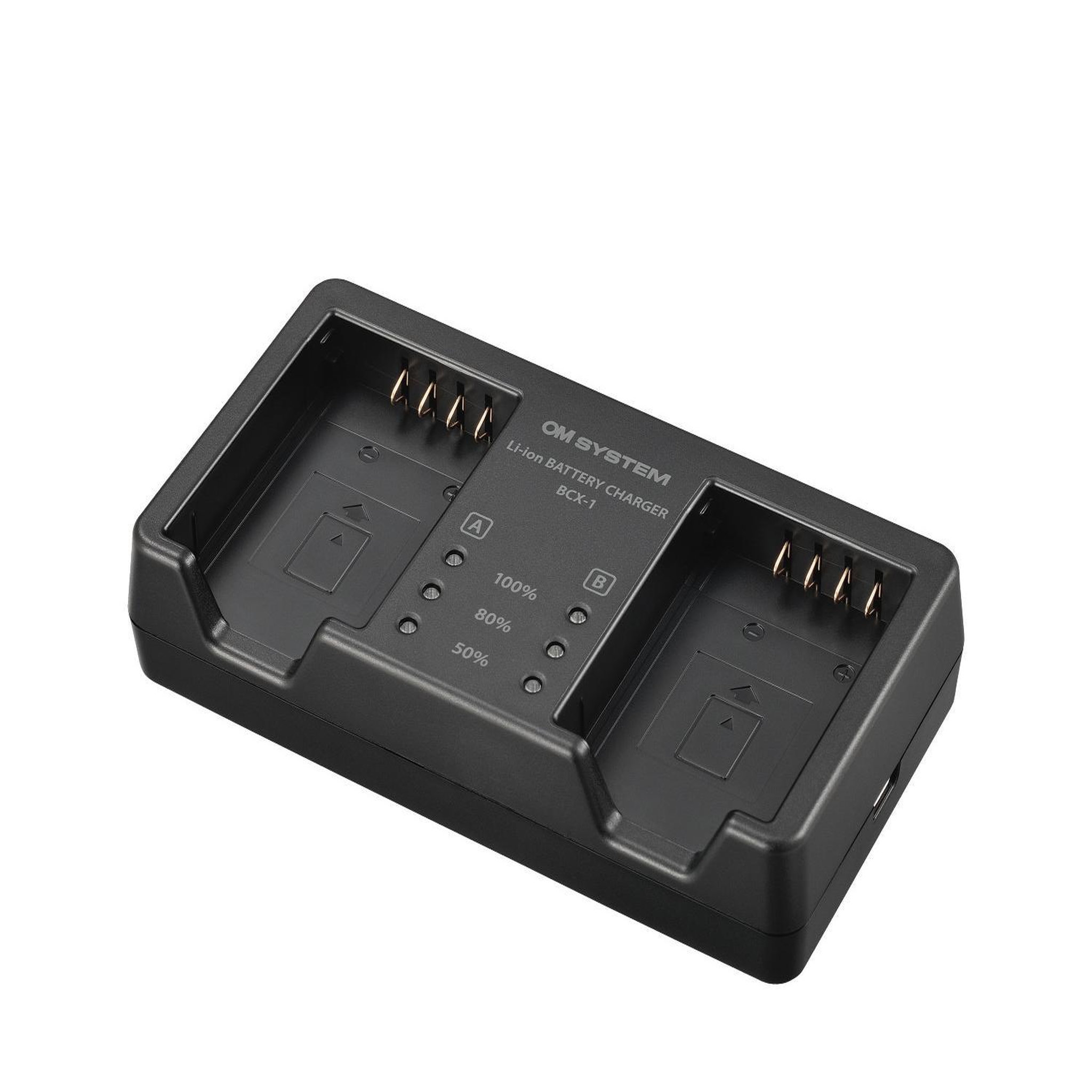 Voir la diapositive 2 : OM SYSTEM Chargeur pour appareil photo Om System Chargeur double batterie BCX 1 pour OM 1