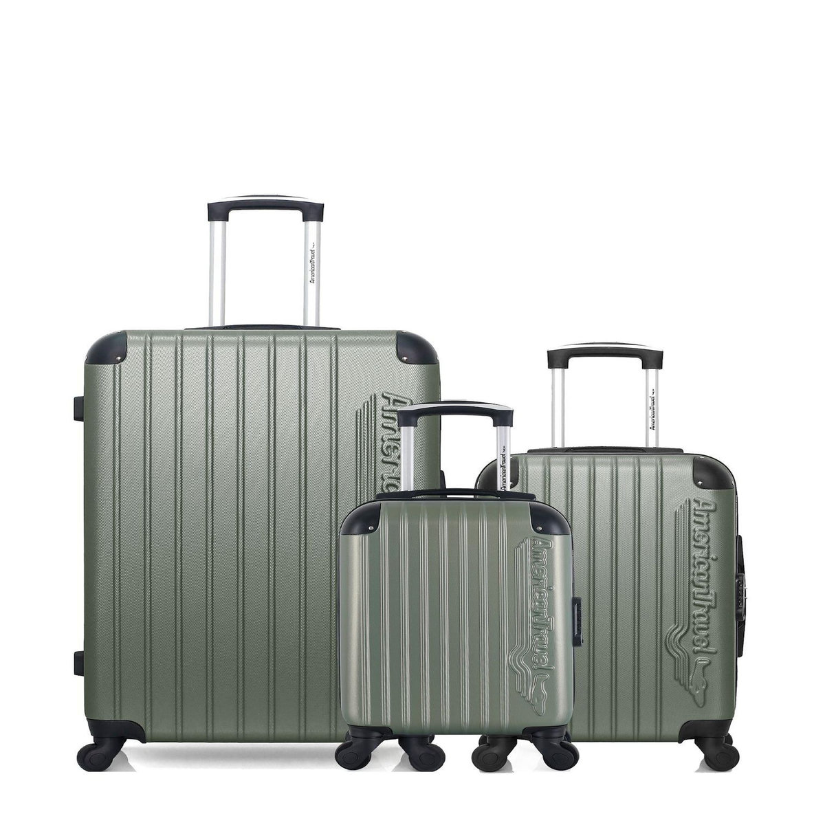 AMERICAN TRAVEL AMERICAN TRAVEL - LOT DE 3 - Valises grand format, cabine et cabine XXS BUDAPEST