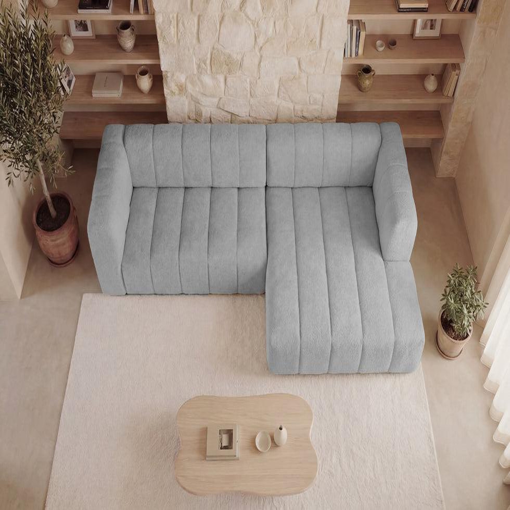 Voir la diapositive 6 : CASANOVA PARIS Marius - canapé d'angle tissu chenille