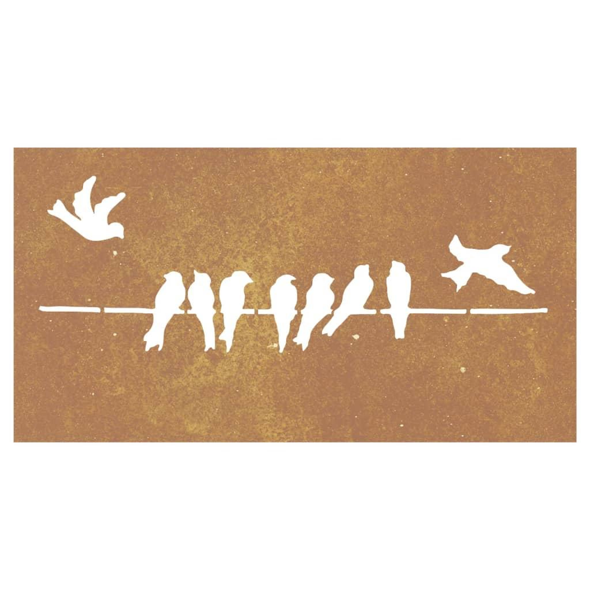 Voir la diapositive 4 : VIDAXL Decoration murale jardin 105x55 cm acier corten design d'oiseau