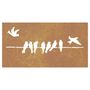 Voir la diapositive 4 : VIDAXL Decoration murale jardin 105x55 cm acier corten design d'oiseau