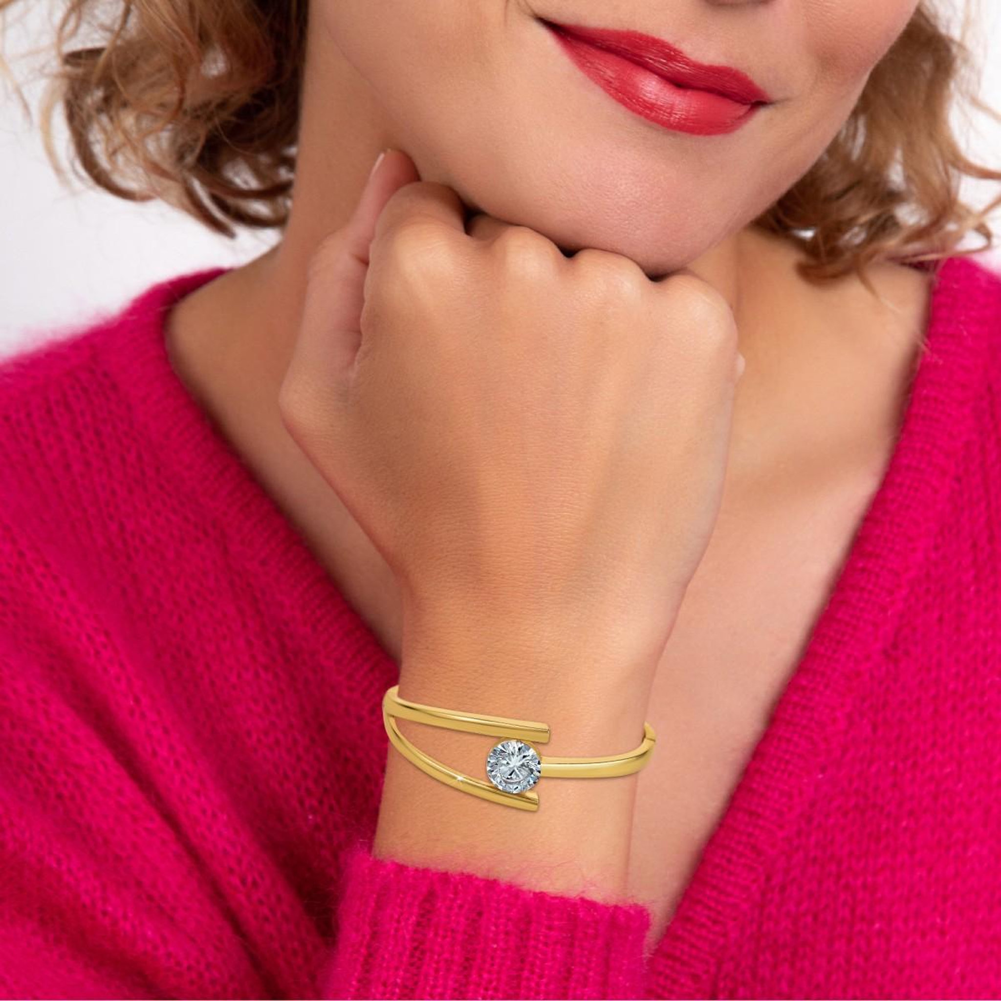 Voir la diapositive 2 : SC BOHEME Bracelet par SC Bohème orné d'un Cristal scintillant