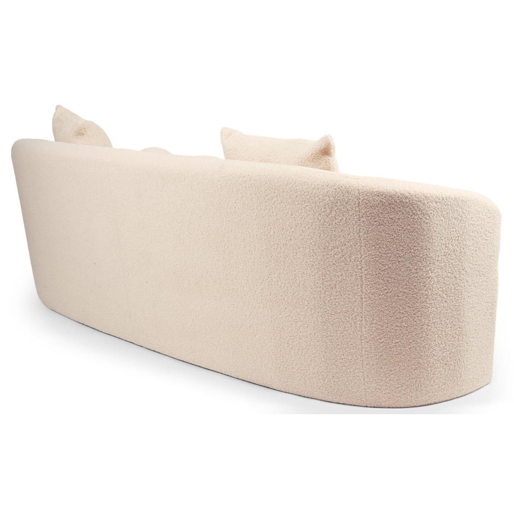 Voir la diapositive 2 : Paris Prix Canapé 4 places en tissu bouclette  brett  215cm beige