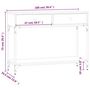 Voir la diapositive 6 : VIDAXL Table console chene marron 100x34,5x75 cm bois d'ingenierie