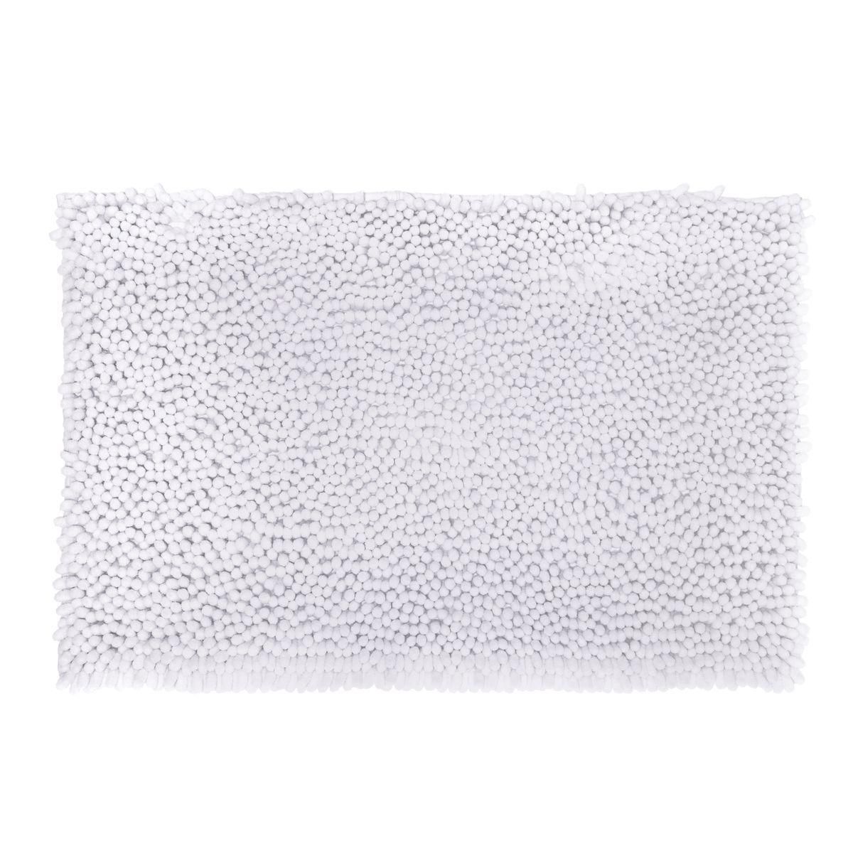 Tapis de bain uni maxi chenille 