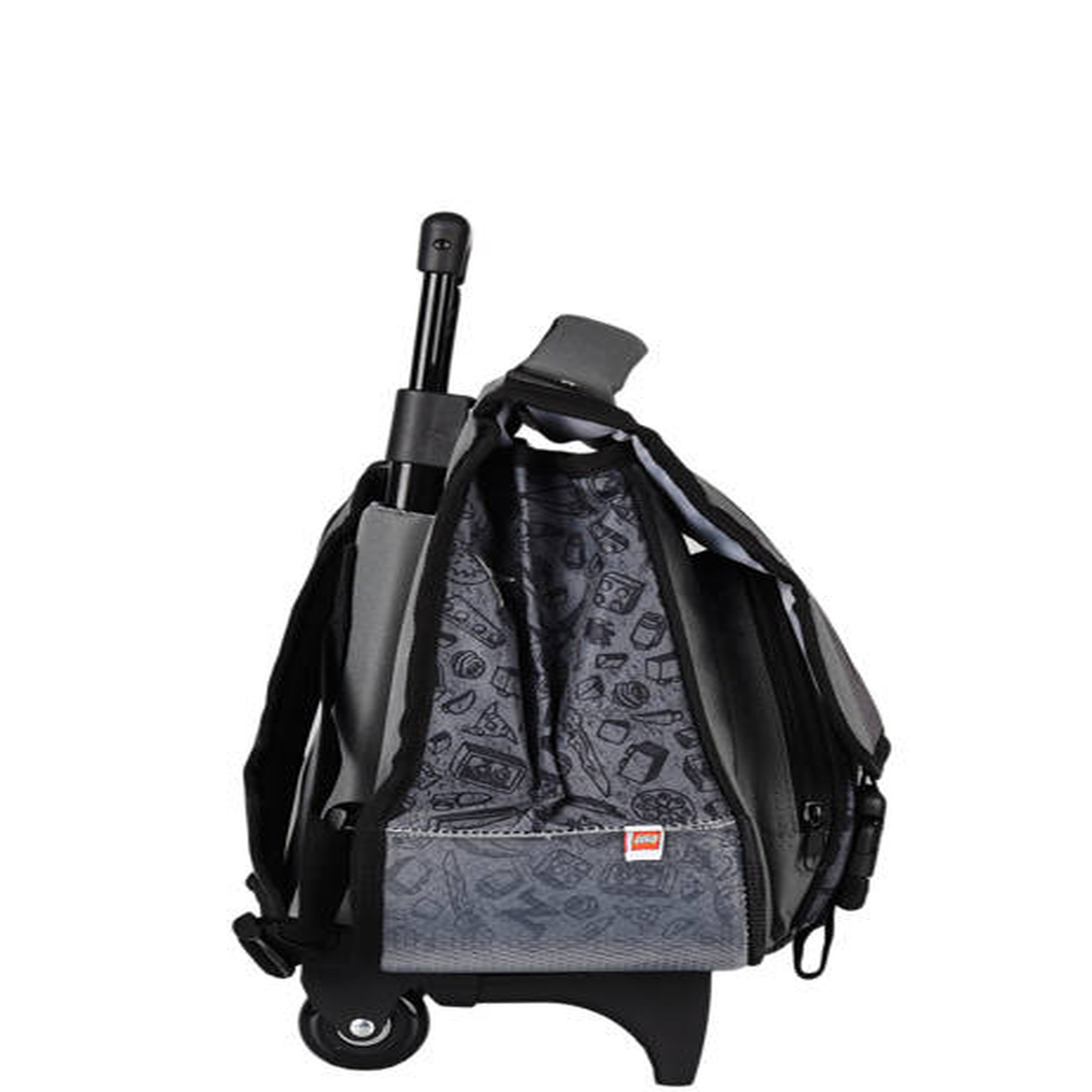 Voir la diapositive 2 : LEGO Cartable à roulettes 38 cm CP/CE1/CE2 noir et or NINJAGO
