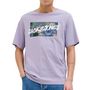 Voir la diapositive 1 : Jack & Jones T shirt Mauve Homme Jack & Jones Hawaiitee