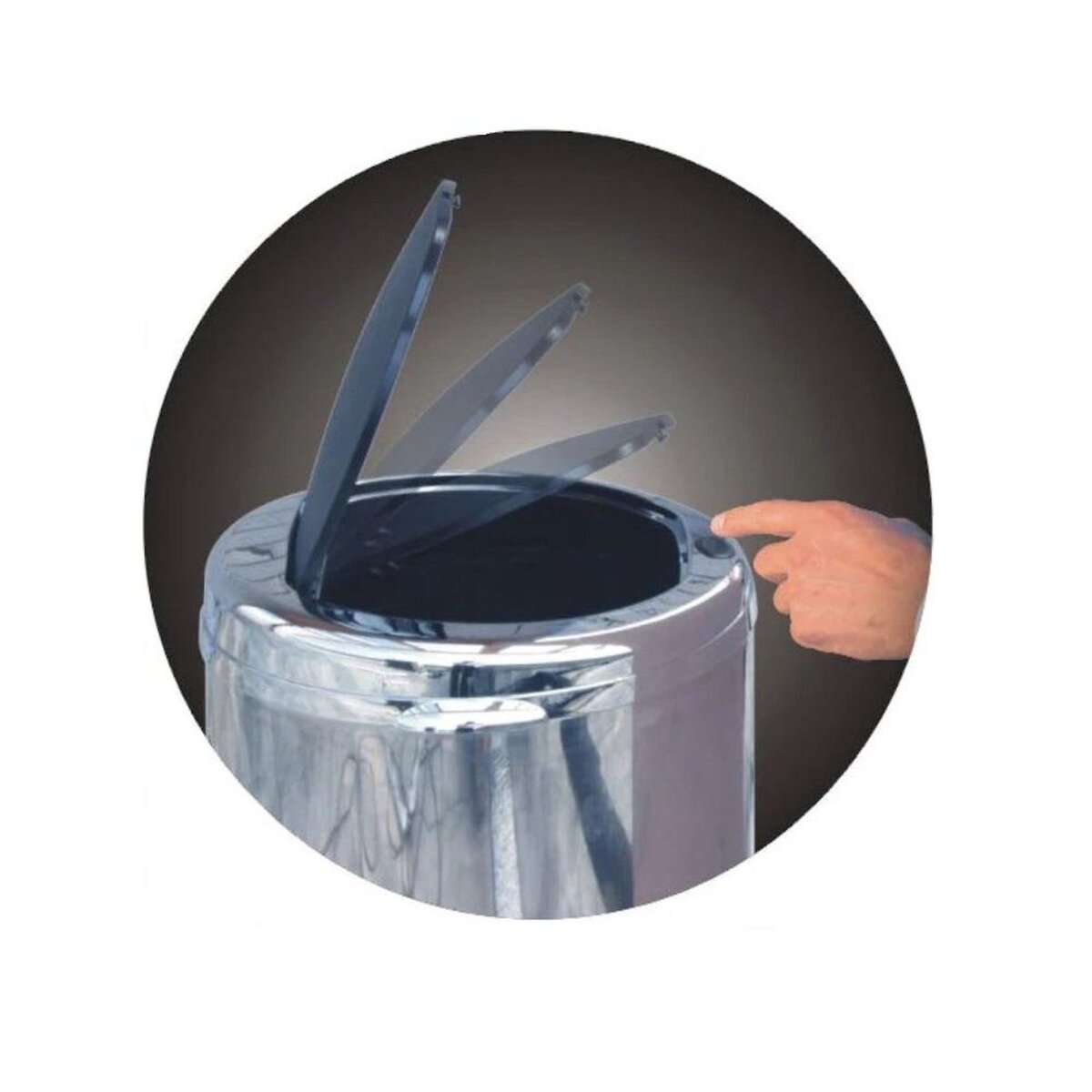 Kitchen move Couvercle pour poubelle tokyo - 125 TOKYO COVER CHROME
