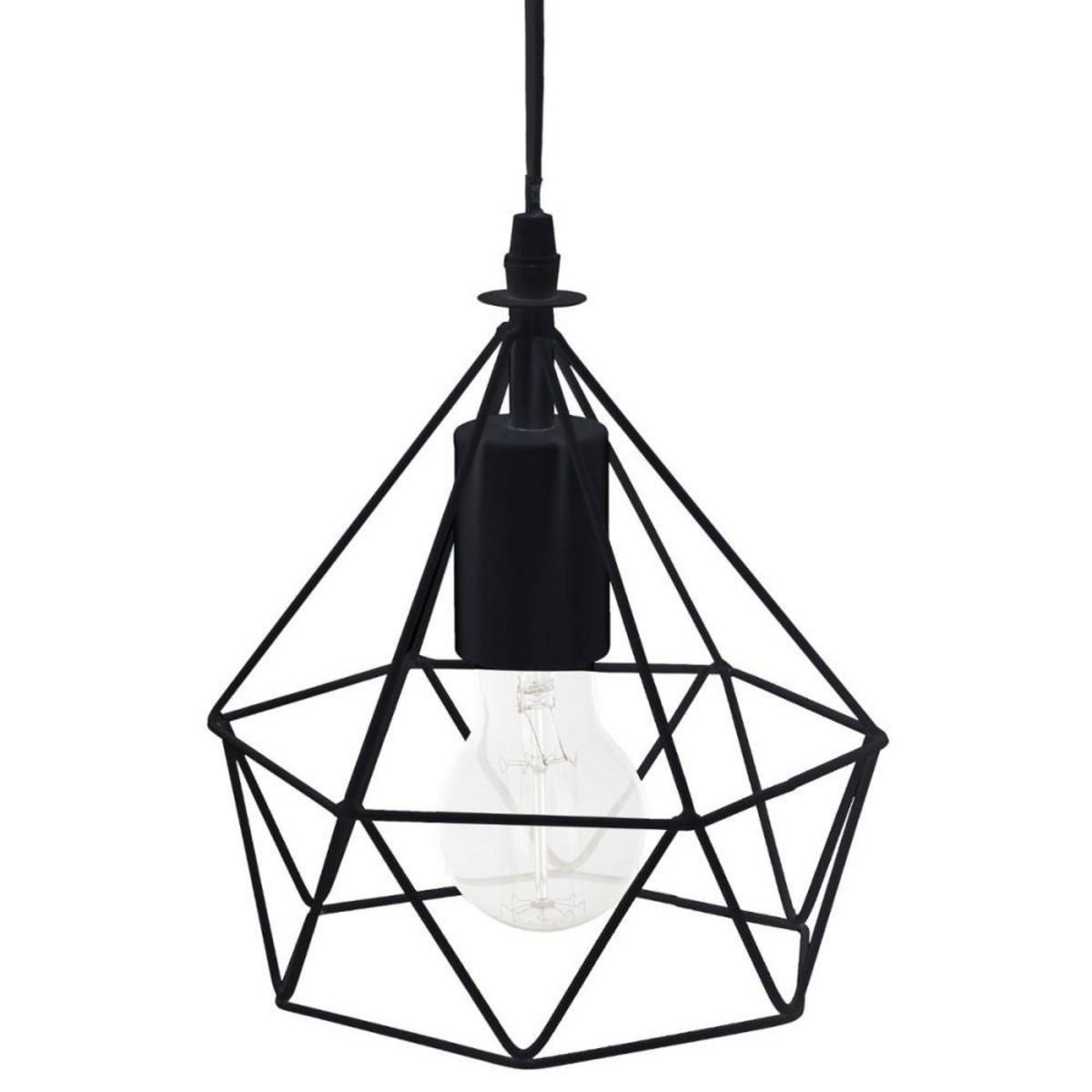 ATMOSPHERA Suspension métal filaire D19 H22 noir