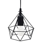 ATMOSPHERA Suspension métal filaire D19 H22 noir