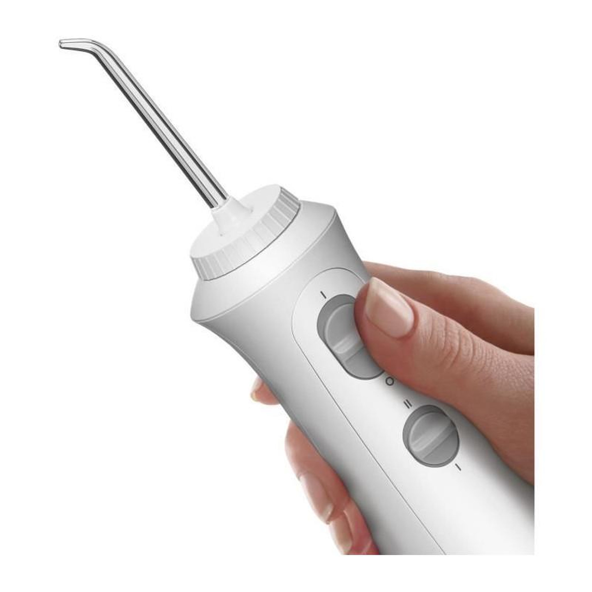 Voir la diapositive 3 : Waterpik Jet Dentaire - WATERPIK - WF-13 Pearl - Blanc - Sans fil - Rechargeable - 2 Niveaux de pression - 4 Embouts