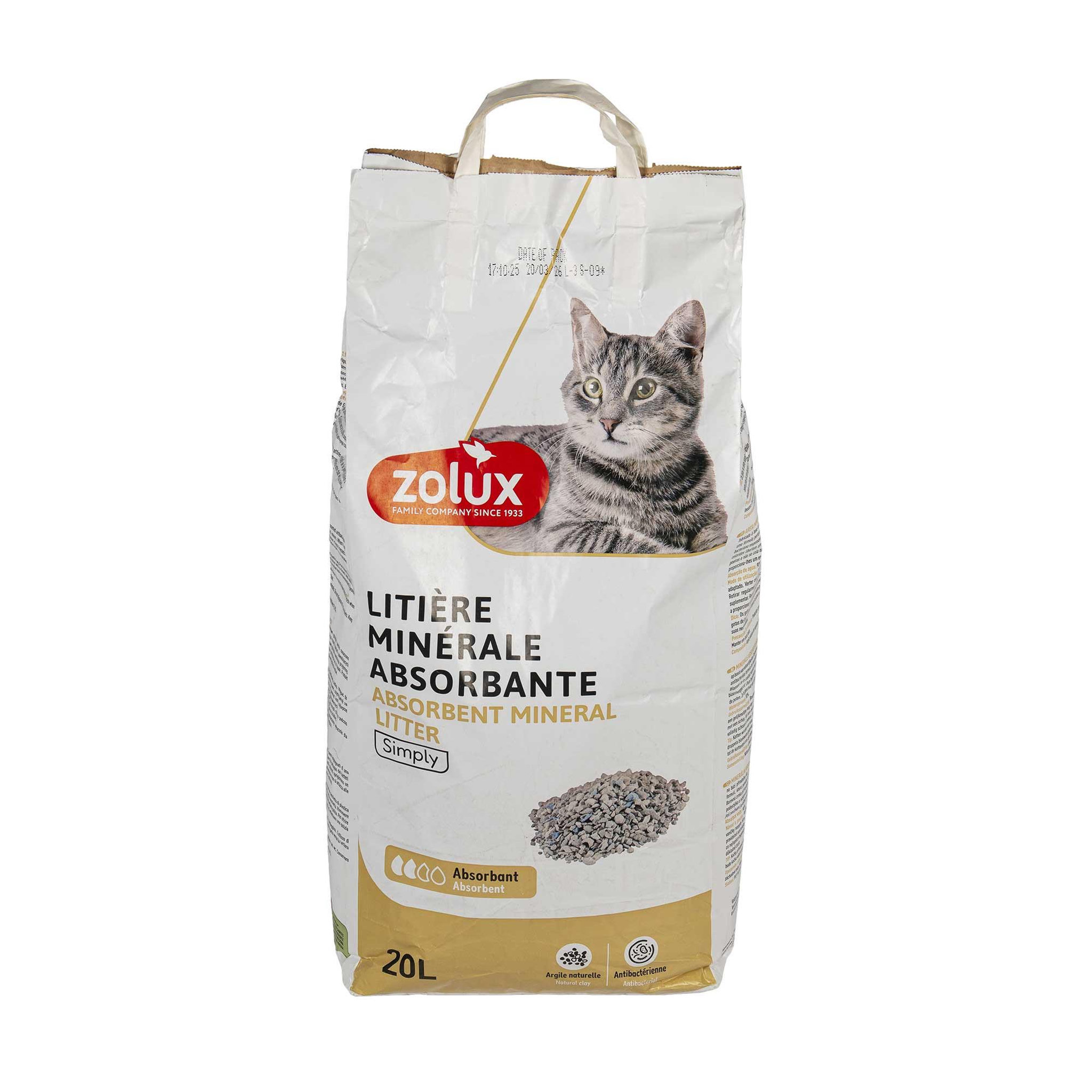 Zolux Litière purecat absorbante parfumée 20l - zolux