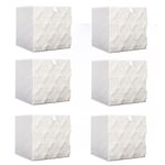 The Home Deco Factory Lot de 6 cubes de rangement pliable losange - 30 x 30 cm - Beige