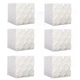 Voir la diapositive 1 : The Home Deco Factory Lot de 6 cubes de rangement pliable losange - 30 x 30 cm - Beige