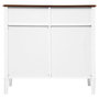 Voir la diapositive 5 : ATMOSPHERA Buffet 2 Portes & 2 Tiroirs  Solen  88cm Blanc