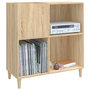Voir la diapositive 4 : VIDAXL Armoire a disques chene sonoma 84,5x38x89 cm bois d'ingenierie