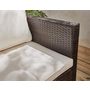 Voir la diapositive 5 : BEST MOBILIER Wanaka - salon bas de jardin 5 places - résine tressée et coussins beiges